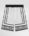 Dolce & Gabbana Bandanna-print Poplin Shorts In Print