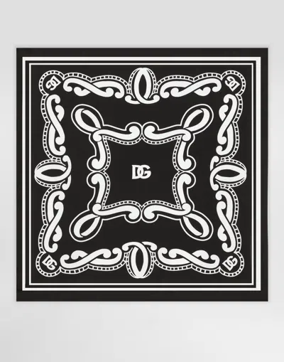 DOLCE & GABBANA BANDANNA-PRINT SILK SCARF