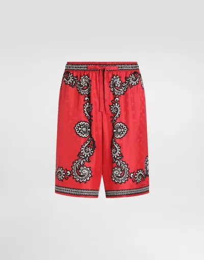 Dolce & Gabbana Bandanna-print Silk Shorts