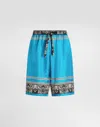 Dolce & Gabbana Bandanna-print Silk Shorts In Print