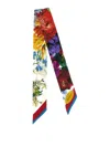 Dolce & Gabbana Floral Print Lightweight Rectangular Scarf In Multi