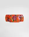 Dolce & Gabbana Bardot-neck Top In Rose-print Cotton In Print