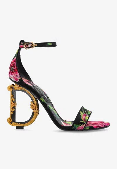 Dolce & Gabbana Baroque Dg 105 Floral Print Sandals In Multi