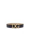 Dolce & Gabbana Baroque Dg Logo Belt In Nude