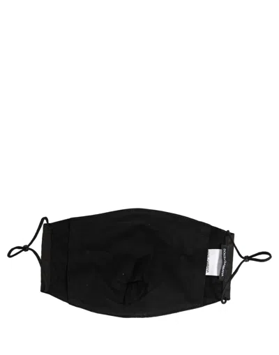 Dolce & Gabbana Baroque Logo Print Face Mask In Black