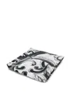 Dolce & Gabbana Baroque-print Beach Towel In Black