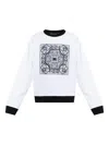 Dolce & Gabbana Baroque-print Sweatshirt In White