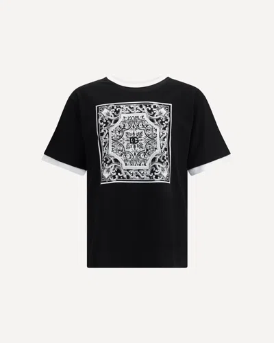 DOLCE & GABBANA BAROQUE PRINT T-SHIRT