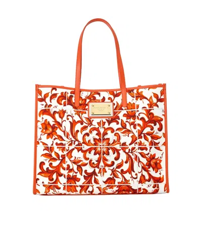 Dolce & Gabbana Base Tote Bag In Red