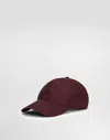 Dolce & Gabbana Logo Baseball Cap In Bordeaux
