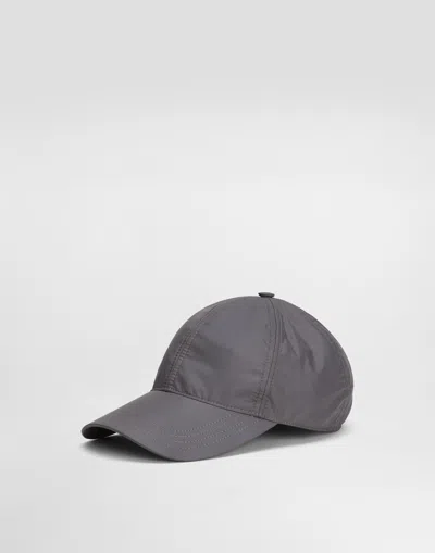 Dolce & Gabbana Baseball Cap With Logo In Grey