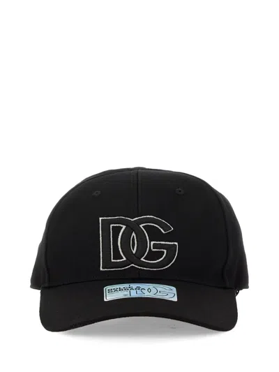 Dolce & Gabbana Baseball Hat With Logo In Black