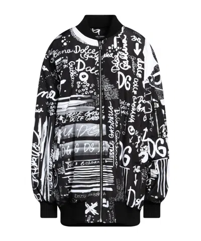 Dolce & Gabbana Baseball Jacket In Black