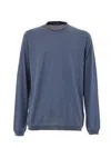 Dolce & Gabbana Blue Silk Sweatshirt In Blue