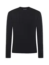 Dolce & Gabbana Basic Wool Blend Sweater In Black