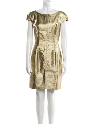 Pre-owned Dolce & Gabbana Bateau Neckline Mini Dress