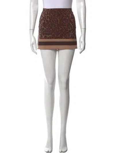 Pre-owned Dolce & Gabbana Beachwear Mini Skirt In Neutrals