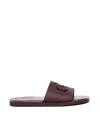 Dolce & Gabbana Logo-embellished Slide Sandals In Brown