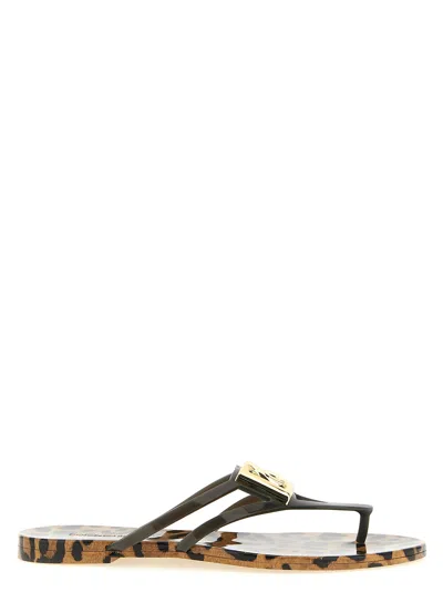 Dolce & Gabbana 'beachwear' Slides In Multi