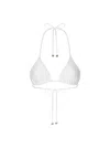 Dolce & Gabbana Leopard-print Padded Triangle Bikini Top In White