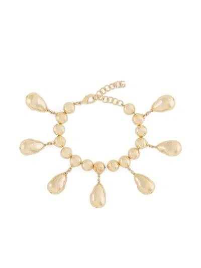 Dolce & Gabbana Beaded Bracelet In Gold