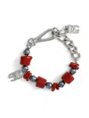 Dolce & Gabbana Beaded Bracelet In Silver