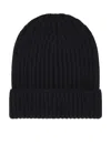 Dolce & Gabbana Ribbed-knit Turn-up Beanie In Black
