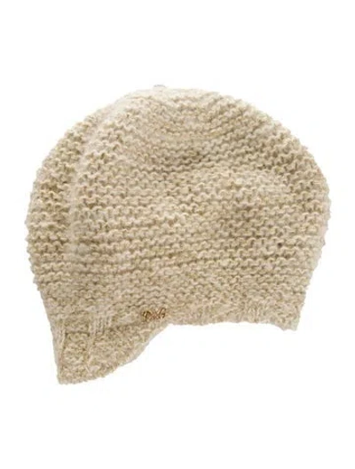 Pre-owned Dolce & Gabbana Beanie Hat In Neutral