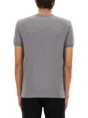 Dolce & Gabbana Bee And Crown Embroidered Tshirt In Gray