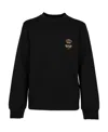 Dolce & Gabbana Crown And Bee Cotton-blend Sweatshirt In Black