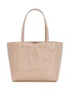 Dolce & Gabbana Tote Dg Logo Small Bag In Beige