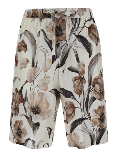 DOLCE & GABBANA FLORAL BERMUDA SHORTS