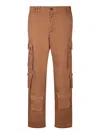 Dolce & Gabbana Logo-patch Cargo Pants In Beige