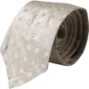 Dolce & Gabbana Beige Dotted Silk Classic Adjustable Men Tie In Beige