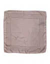 Dolce & Gabbana Beige Dotted Silk Square Men Foulard Scarf