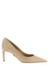Dolce & Gabbana 80mm Pointed-toe Leather Pumps In Neutral