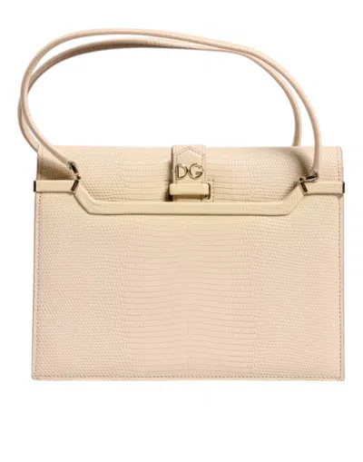 Pre-owned Dolce & Gabbana Beige Leather Ingrid Top Handle Shoulder Women's Bag ()