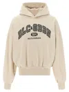 Dolce & Gabbana Hooded Sweatshirt In Jersey With Print In Neutral