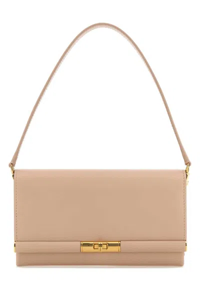 Dolce & Gabbana Small Marlene Satin Shoulder Bag In Dark Beige