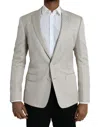 DOLCE & GABBANA BEIGE MARTINI SINGLE BREASTED COAT BLAZER