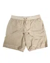 Dolce & Gabbana Beige Nylon Beachwear Men Boxer Short Swimwear In Gold