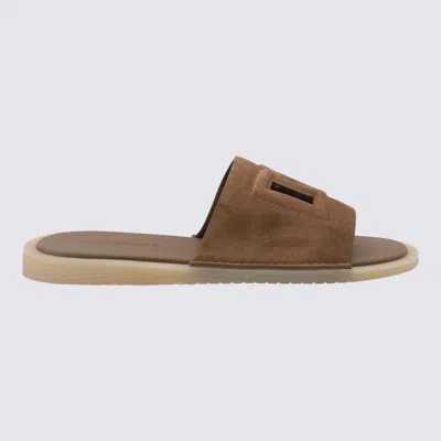 Dolce & Gabbana Beige Sandals In Hazelnut