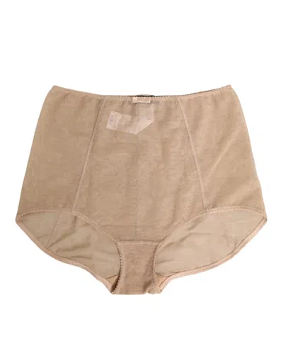 Dolce & Gabbana Beige Shaping Control Panty Underwear In Brown