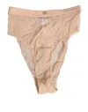 Dolce & Gabbana Beige Sheer Mesh High Waist Briefs Underwear