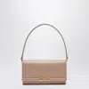 Dolce & Gabbana Marlene Calf Leather Shoulder Bag In Beige