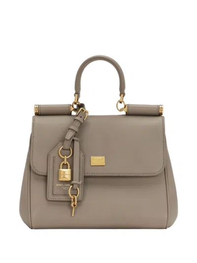 Dolce & Gabbana Beige Sicily Satchel