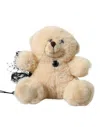 DOLCE & GABBANA BEIGE TEDDY BEAR MESH NET BAND HAIR CLIP