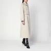 Dolce & Gabbana Over Cotton Beige Trench Coat In Beige