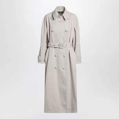 DOLCE & GABBANA DOLCE & GABBANA  BEIGE TRENCH IN COTTON DRILL
