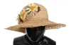 Dolce & Gabbana Beige Wide Brim Floral Bucket Capello Women's Hat In Sand